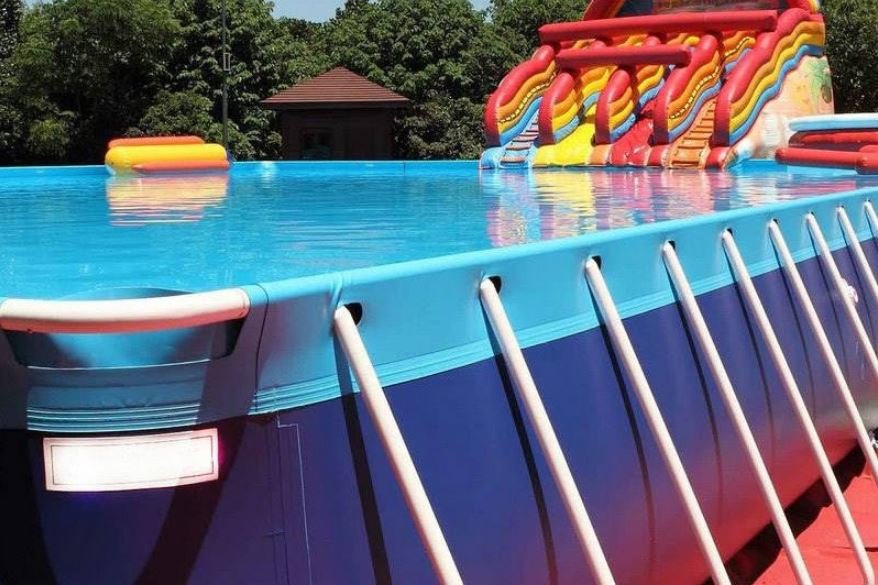 Каркасный летний бассейн для выставки 15 x 20 x 1 метр (рис.2)