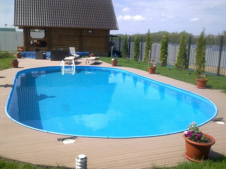 Морозоустойчивый бассейн Summer Fun овальный 11x5.5x1.5 м (рис.1)
